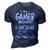 Im A Gamer Because Video Gamer Gaming 3D Print Casual Tshirt Navy Blue