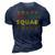 Junenth Squad Men Women & Kids Boys Girls & Toddler 3D Print Casual Tshirt Navy Blue