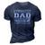Like A Regular Dad Only Way Cooler Gymnastics Dad 3D Print Casual Tshirt Navy Blue