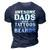 Mens Awesome Dads Have Tattoos And Beards Fathers Day V4 3D Print Casual Tshirt Navy Blue