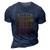 Mens Dada Daddy Dad Bruh Fathers Day 3D Print Casual Tshirt Navy Blue