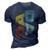 Mens Dada Fathers Day 3D Print Casual Tshirt Navy Blue