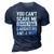 Mens Father You Cant Scare Me I Have Four Daughters And A Wife 3D Print Casual Tshirt Navy Blue