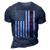 Mens Fathers Day Best Dad Ever Usa American Flag 3D Print Casual Tshirt Navy Blue