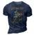 Motorcycle Let Dirt Fly And Freedom Ring Independence Day 3D Print Casual Tshirt Navy Blue