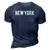 New York Retro City Pride Men Women Kids Mom Dad Zip 3D Print Casual Tshirt Navy Blue