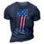 Number One Dad American Flag 4Th Of July Fathers Day Gift 3D Print Casual Tshirt Navy Blue