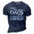 Only The Best Dads Get Promoted To Papaw Gift 3D Print Casual Tshirt Navy Blue