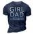 Outnumbered Dad Of Girls Men Fathers Day For Girl Dad 3D Print Casual Tshirt Navy Blue