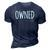 Owned Submissive For Men And Women 3D Print Casual Tshirt Navy Blue