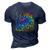 Peace Out 2Nd Grade Graduation Last Day Of School Tie Dye 3D Print Casual Tshirt Navy Blue