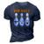 Pin Pals Cute Funny Bowling 3D Print Casual Tshirt Navy Blue
