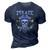 Pirate Daddy Matching Family Dad 3D Print Casual Tshirt Navy Blue