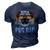 Pug Dog Dad Retro Style Apparel For Men Kids 3D Print Casual Tshirt Navy Blue