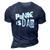 Punk Is Dad Fathers Day 3D Print Casual Tshirt Navy Blue