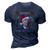 Santa Joe Biden Merry 4Th Of July Ugly Christmas 3D Print Casual Tshirt Navy Blue