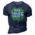St Patricks Day Design For Father One Lucky Daddy 3D Print Casual Tshirt Navy Blue