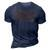 Stay Groovy Hippie Retro Style 3D Print Casual Tshirt Navy Blue