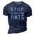 Stop Glorifying Rats 3D Print Casual Tshirt Navy Blue