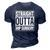Straight Outta Hip Surgery Funny Hip Replacement Funny 3D Print Casual Tshirt Navy Blue