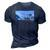 The Capybara On Great Wave 3D Print Casual Tshirt Navy Blue
