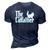 The Catfather Funny Cat Dad For Men Cat Lover Gifts 3D Print Casual Tshirt Navy Blue