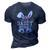 The Daddy Bunny Matching Family Happy Easter Day Egg Dad Men 3D Print Casual Tshirt Navy Blue