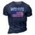 United States Flag Cool Usa American Flags Top Tee 3D Print Casual Tshirt Navy Blue