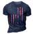 Usa Flag Day Deer Hunting 4Th July Patriotic Gift 3D Print Casual Tshirt Navy Blue