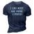 Vintage Funny Sarcastic I Like Music And Maybe 3 People 3D Print Casual Tshirt Navy Blue