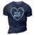 Womens Valentines Hearts Love Dead Inside Valentines Day 3D Print Casual Tshirt Navy Blue