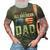 All American Dad 4Th Of July Us Patriotic Pride V2 3D Print Casual Tshirt Army Green