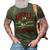 Argyle Eagles Fb Player Vintage Football 3D Print Casual Tshirt Army Green