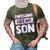 Awesome Like My Son Matching Fathers Day Family Kid Tie Dye 3D Print Casual Tshirt Army Green