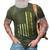 Best Bonus Dad Ever With Us American Flag 3D Print Casual Tshirt Army Green