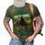Best Cat Dad Ever Vintage Cat Daddy Father 3D Print Casual Tshirt Army Green
