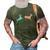 Buck Or Doe Baby Gender Reveal Papa 3D Print Casual Tshirt Army Green