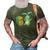 Cute Dancing Hedgehog & Rabbit Cartoon Art 3D Print Casual Tshirt Army Green