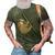 Cute Sloth Design - New Sloth Climbing A Rainbow 3D Print Casual Tshirt Army Green
