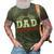 Dad Birthday Crew Race Car Racing Car Driver Daddy Papa 3D Print Casual Tshirt Army Green