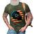 Dj Player Dad Disc Jockey Us Flag 4Th Of July Mens Gift 3D Print Casual Tshirt Army Green