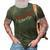 Freedom Liberty Happiness Red White And Blue 3D Print Casual Tshirt Army Green
