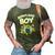 Funny Bowling Gift For Kids Cool Bowler Boys Birthday Party 3D Print Casual Tshirt Army Green