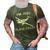 Funny Im Just Plane Crazy Pilots Aviation Airplane Lover 3D Print Casual Tshirt Army Green