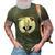 Funny Ugly Christmas Vintage Joe Biden Merry 4Th Of July 3D Print Casual Tshirt Army Green