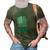 Gardener Landscaper Retro Vintage Lawn Enforcement Officer 3D Print Casual Tshirt Army Green