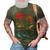Guitar Lover Retro Style Gift For Guitarist 3D Print Casual Tshirt Army Green