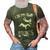 I Do My Own Stunts Get Well Funny Horse Riders Animal 3D Print Casual Tshirt Army Green