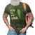 Its In My Dna Proud Nigeria Africa Usa Fingerprint 3D Print Casual Tshirt Army Green
