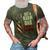 Just A Regular Dad Trying Not To Raise Liberals -- On Back 3D Print Casual Tshirt Army Green